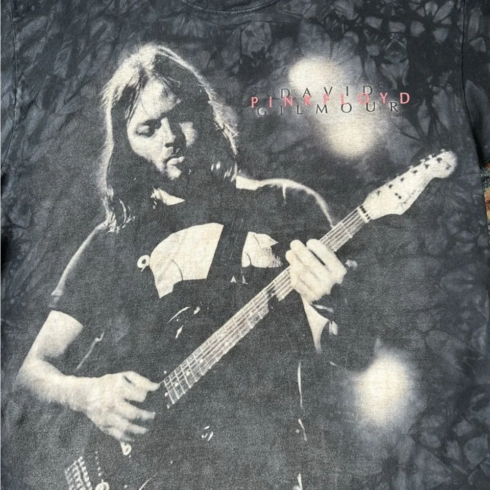 Vintage Liquid Blue Pink Floyd David Gilmour T-shirt Large - Picture 4 of 4